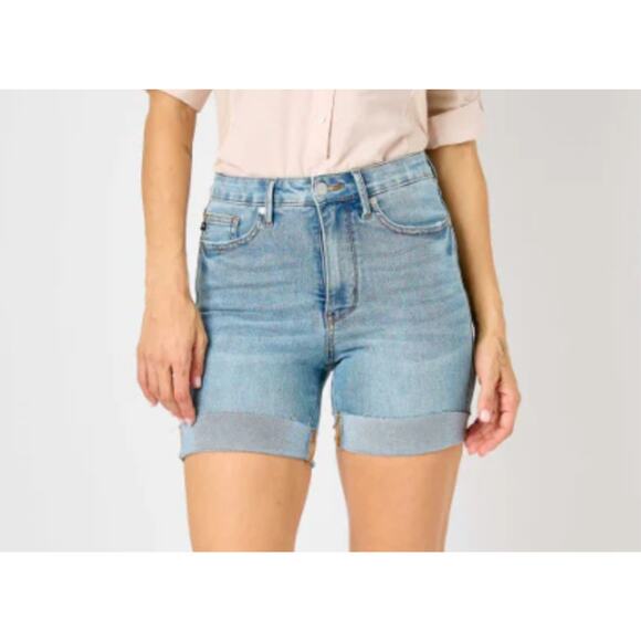 Judy Blue Pants - Judy Blue "Stone Cold" Cooling Tummy Control Shorts.